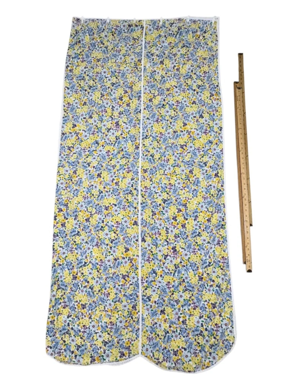 Tommy Hilfiger Cotton Shower Curtain Ditsy Floral 66x70 Cottage Farmhouse Blue